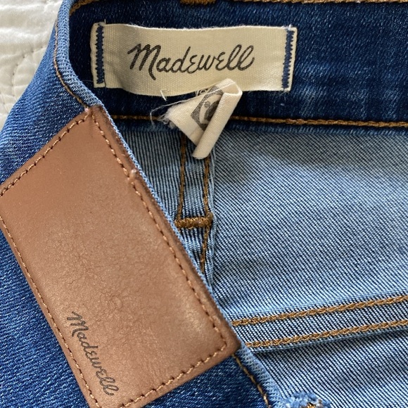 Madewell 10" High-Rise Skinny Jeans in Brinville Wash Button-Front Size 26 - Picture 8 of 14